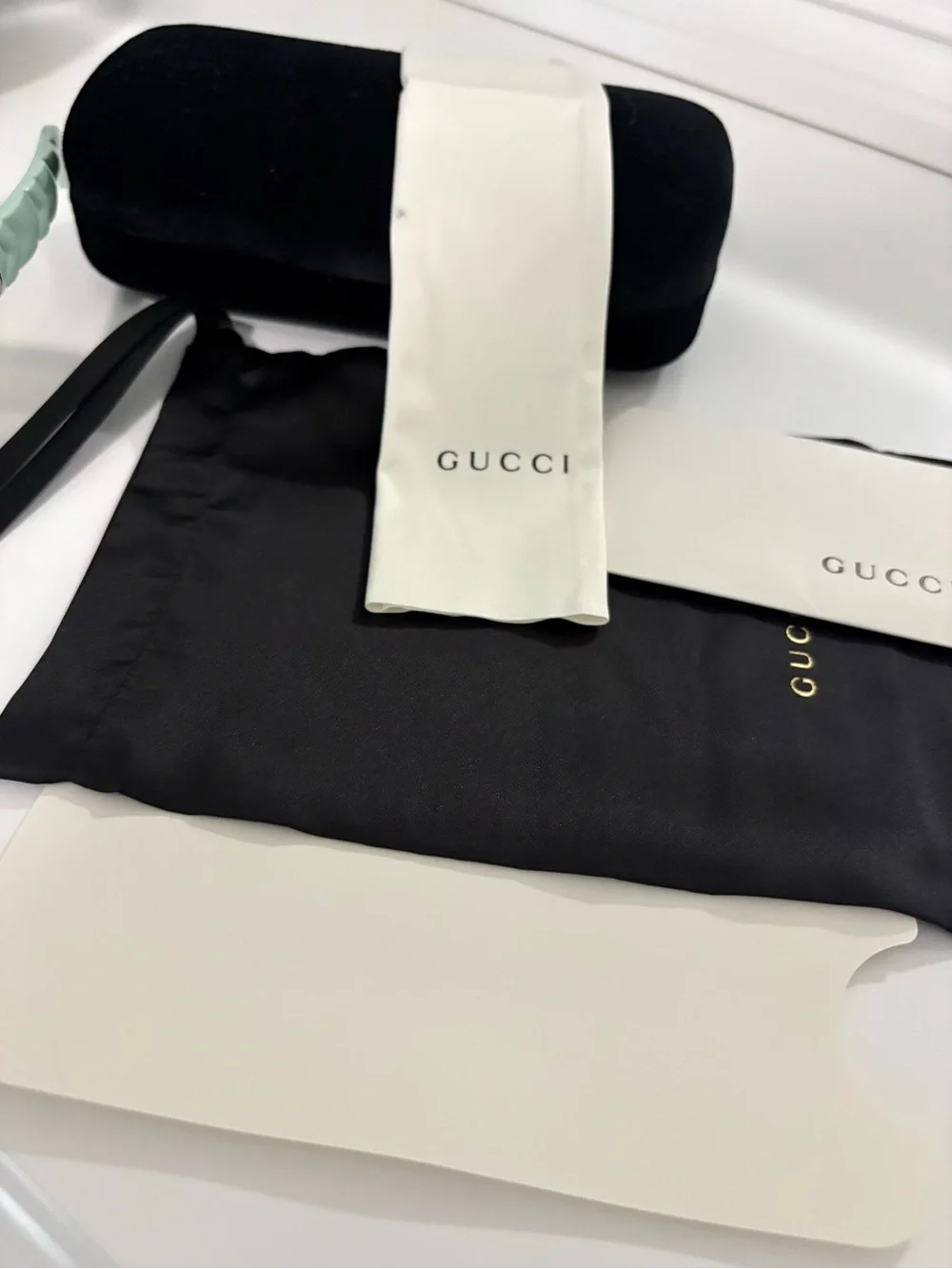 Gucci Mint Green Cat-Eye Sunglasses with Brown Lenses